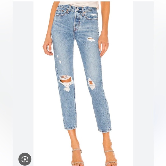 Levi’s premium jeans Wedgie Ankle high rise button fly authentically yours 28 - Picture 1 of 14
